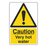 Caution Very Hot Water Sign