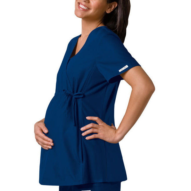 Cherokee Flexibles Maternity Mock-Wrap Tunic Top