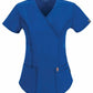 Cherokee Scrubs Mock Wrap Top