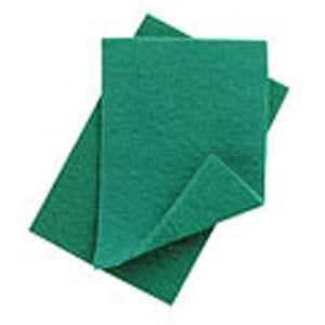 Cleanline 9 x6" Standard Green Scourer x 10