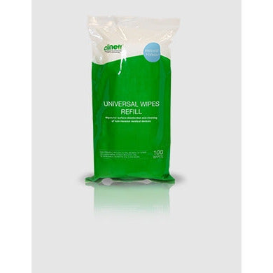 Clinell Universal Wipes Per Tub 100 Refill