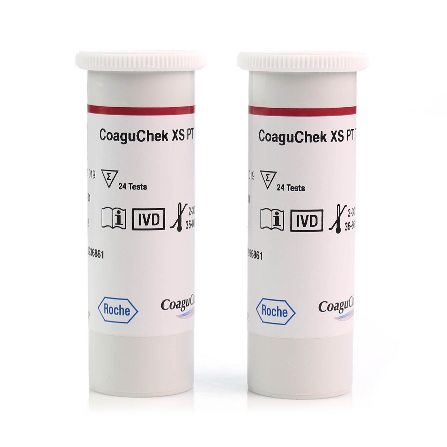 CoaguChek XS PT Test Strips - 2 x 24 (48 Test Strips) - Roche