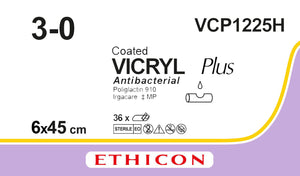 Coated Vicryl Plus Violet, 6 x 45cm, M2 - Pack of 36