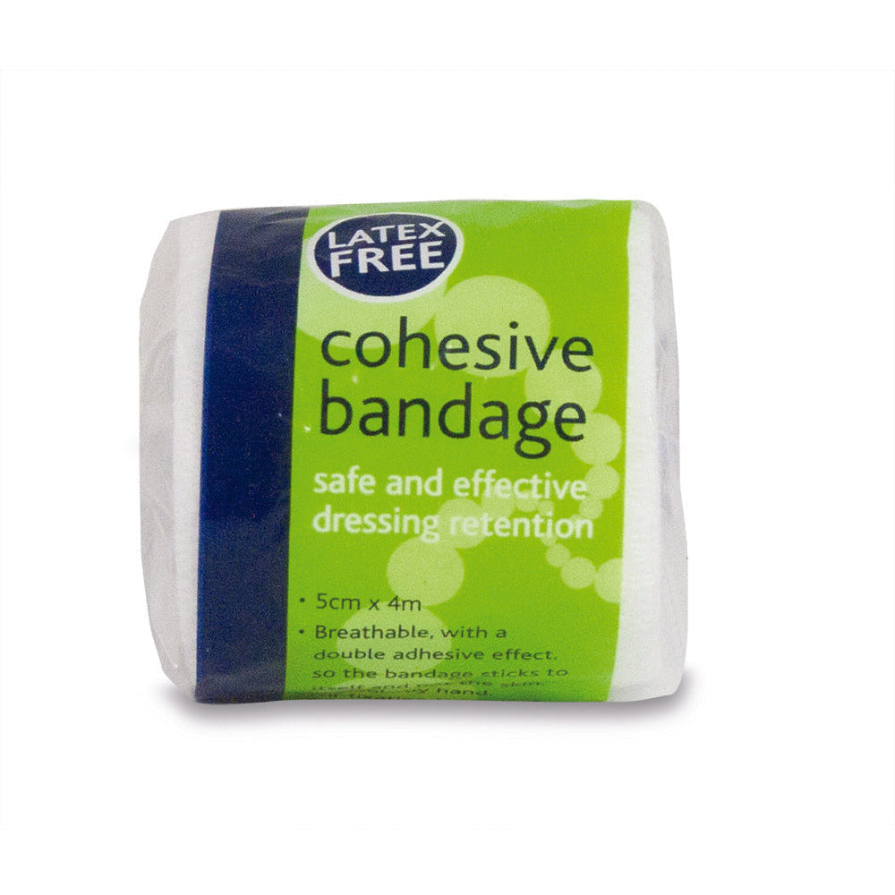 Cohesive Bandage - Latex Free White 5cm x 4m