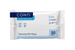 Conti Hands and Face Cleansing Wet Wipes - Lightly Fragranced - 50 Wipes