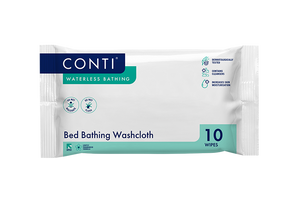 Conti® Bed Bathing Washcloth - Lightly Fragranced - 10 Cloths