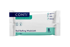 Conti® Maceratable Bed Bathing Washcloth - Fragrance Free - 8 Cloths