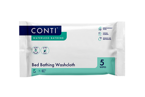 Conti® Maceratable Bed Bathing Washcloth - Lightly Fragranced - 5 Cloths