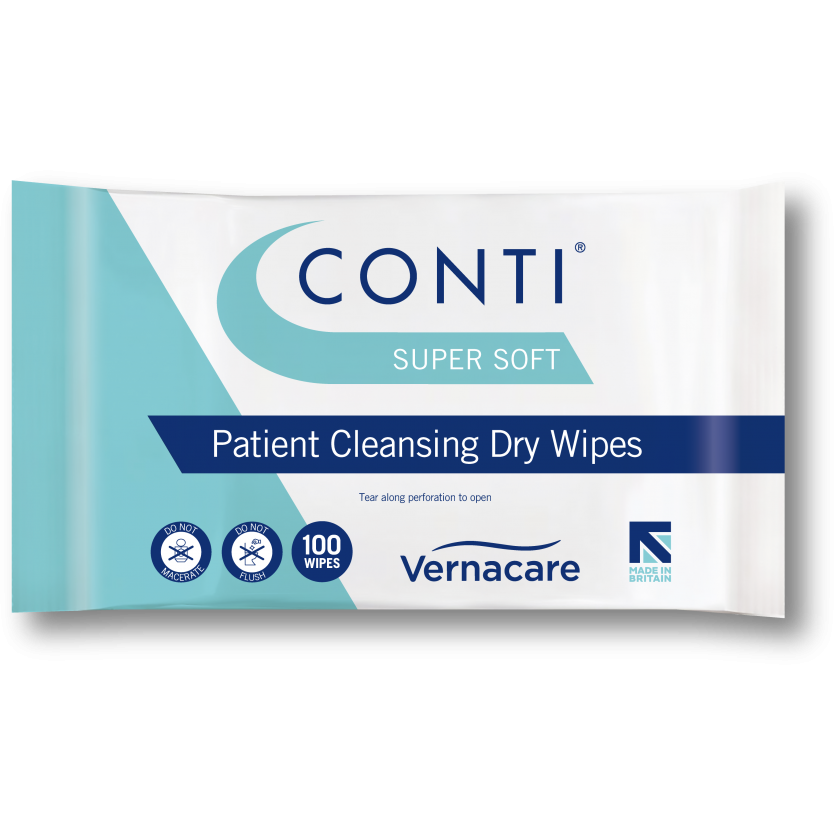 Conti® Supersoft Large Wipe 30cm x 28cm - 16 packs of 100 Wipes