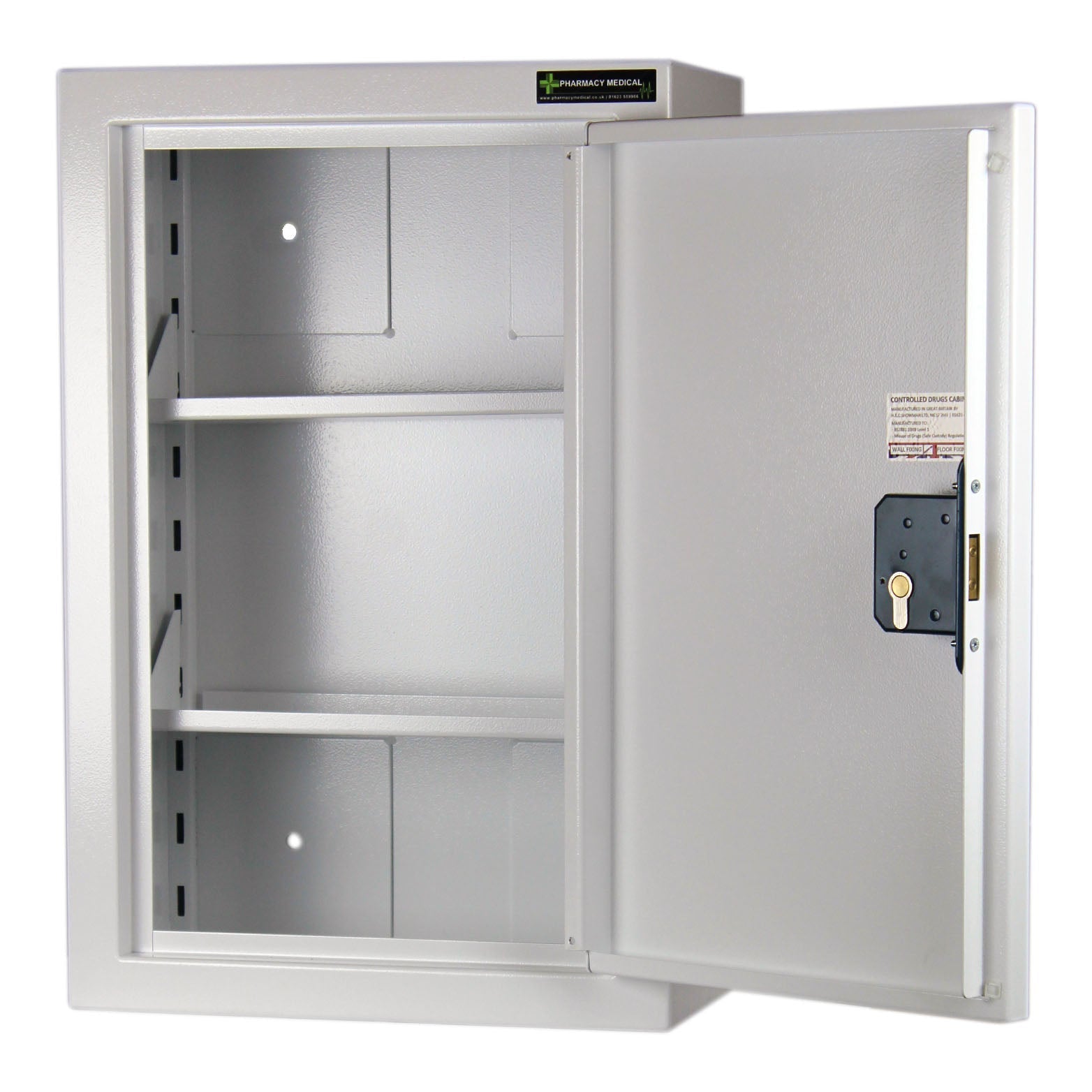 Controlled Drugs Cabinet 600 X 400 X 200mm | 2 Shelves (Adjustable) | L/H Hinge