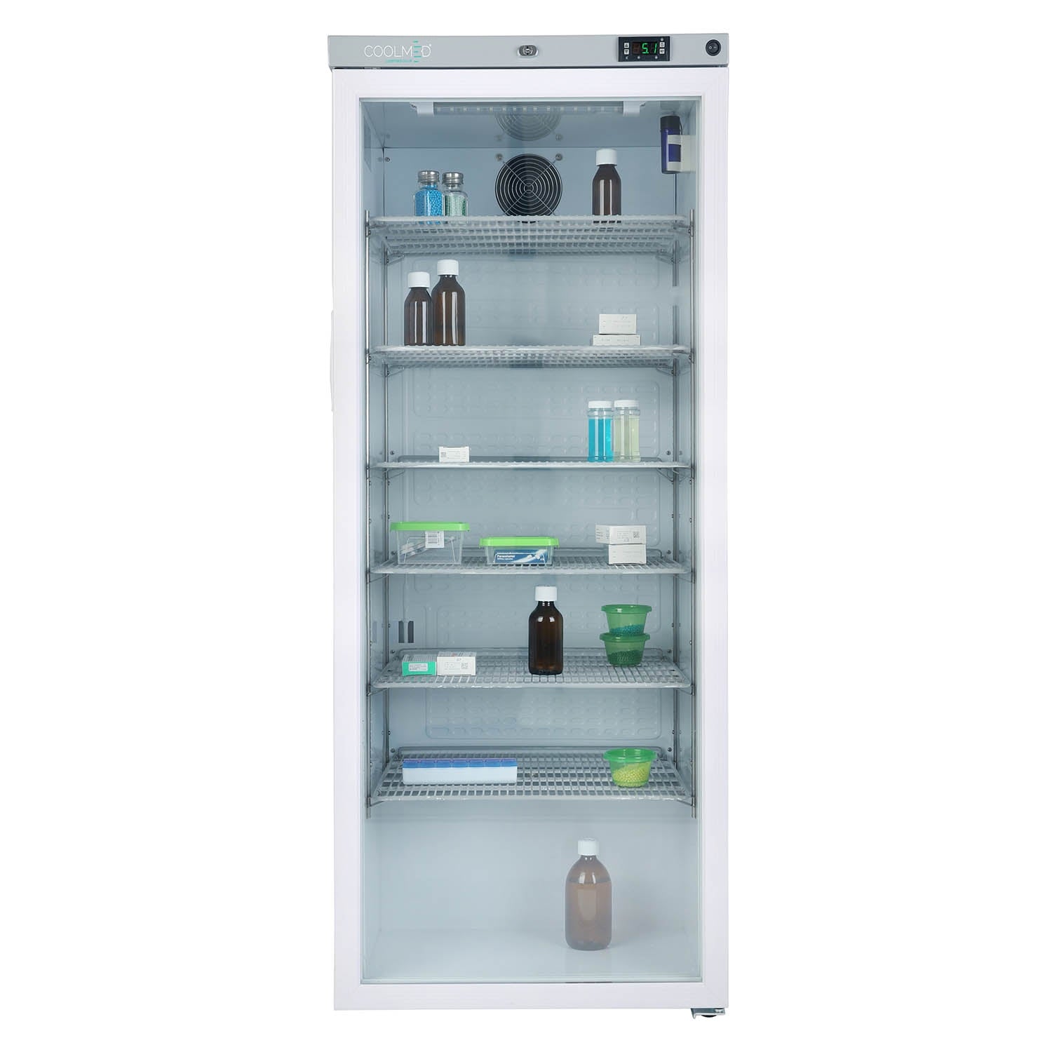 CoolMed Large Glass Door Refrigerator - 300 Litres - CMG300