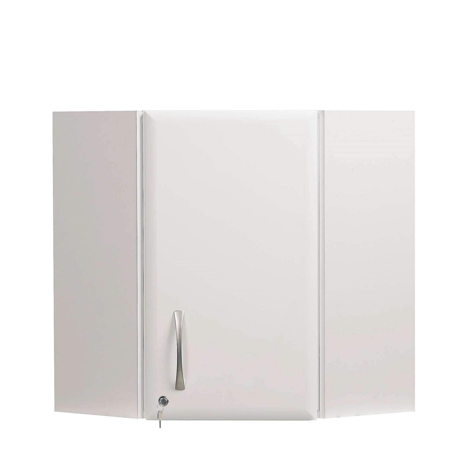 Corner Wall Cabinet - White (High Gloss)