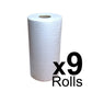 Couch Roll Tufcel 2 Ply White - 50cm x 46m - 135 Sheets x 9