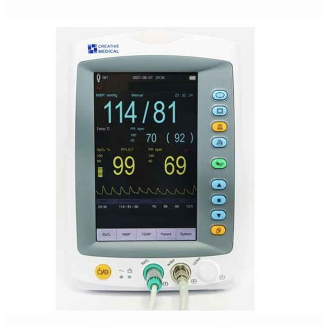 Creative PC-900Plus Vital Signs Monitor (Analogue SpO2, NIBP & Temp) with Adult Soft Sensor, NIBP Cuff and Temperature Interface Cable