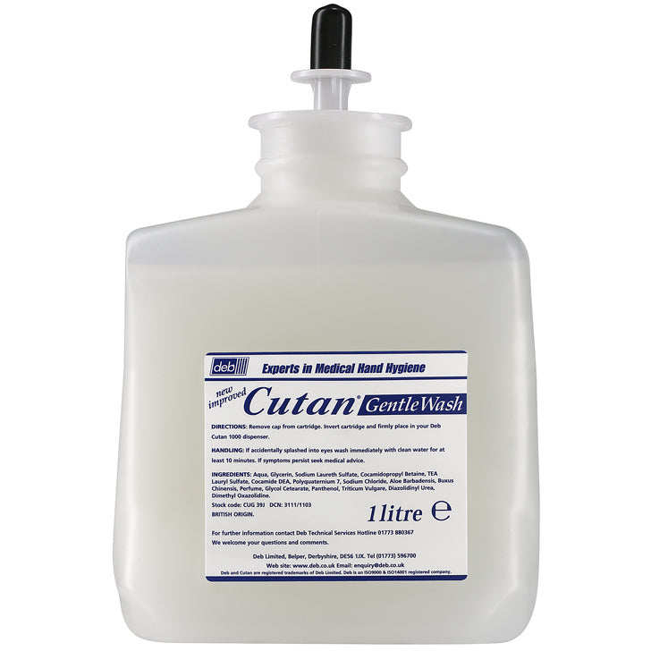 Cutan Gentle Hand Wash - 1000 Washes - 1 Litre