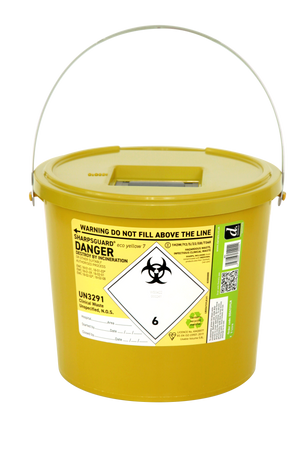 Sharpsguard Yellow 7 Ltr Sharps Bin