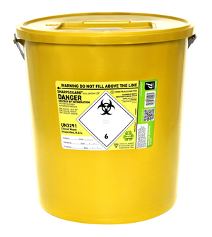 Sharpsguard Yellow 22 Litre Sharps Bin