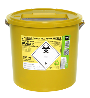 Sharpsguard Yellow 11.5 Ltr Sharps Bin