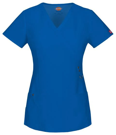 Dickies Mock Wrap Top - Royal Blue - Medium