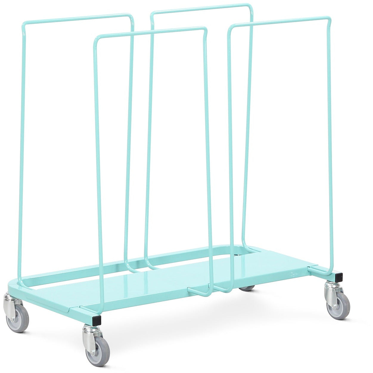 Double Rod Trolley Type Linen Trolly, Mild Steel