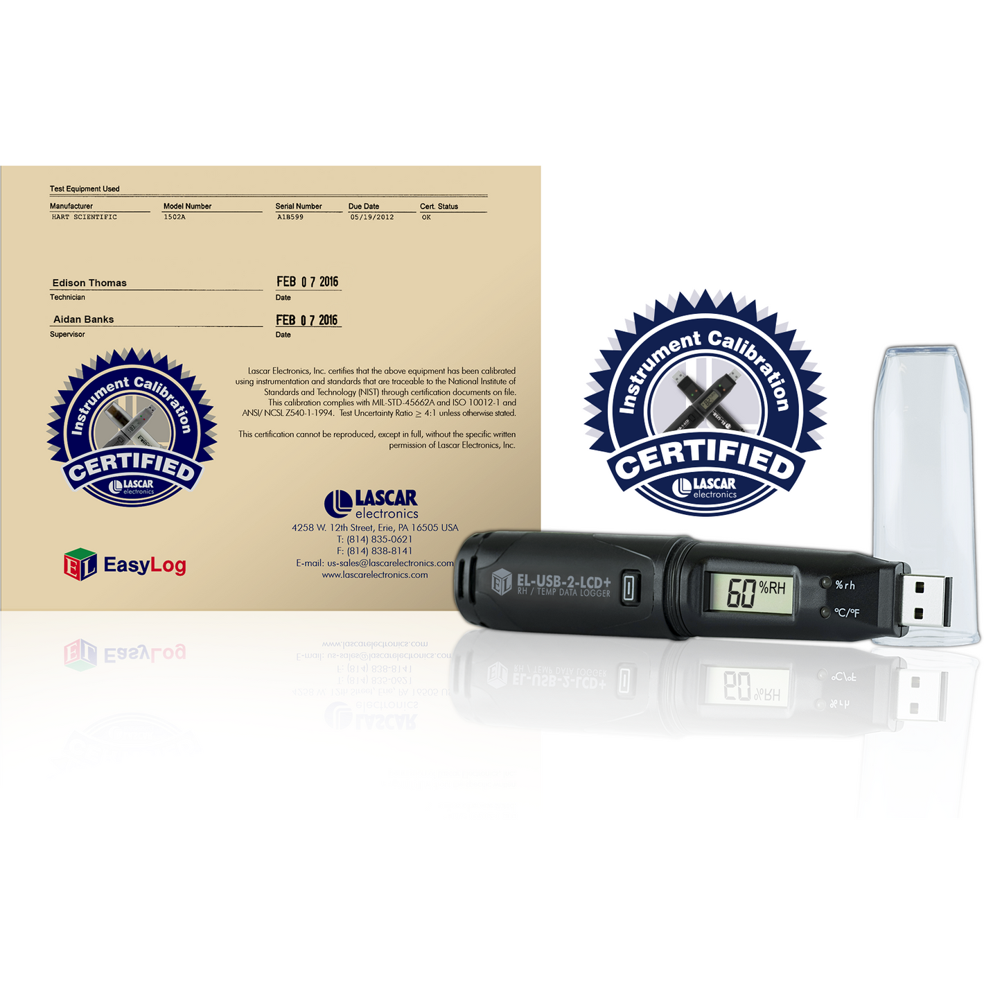 EL-WIFI-T+ with Temperature Calibration Certificate