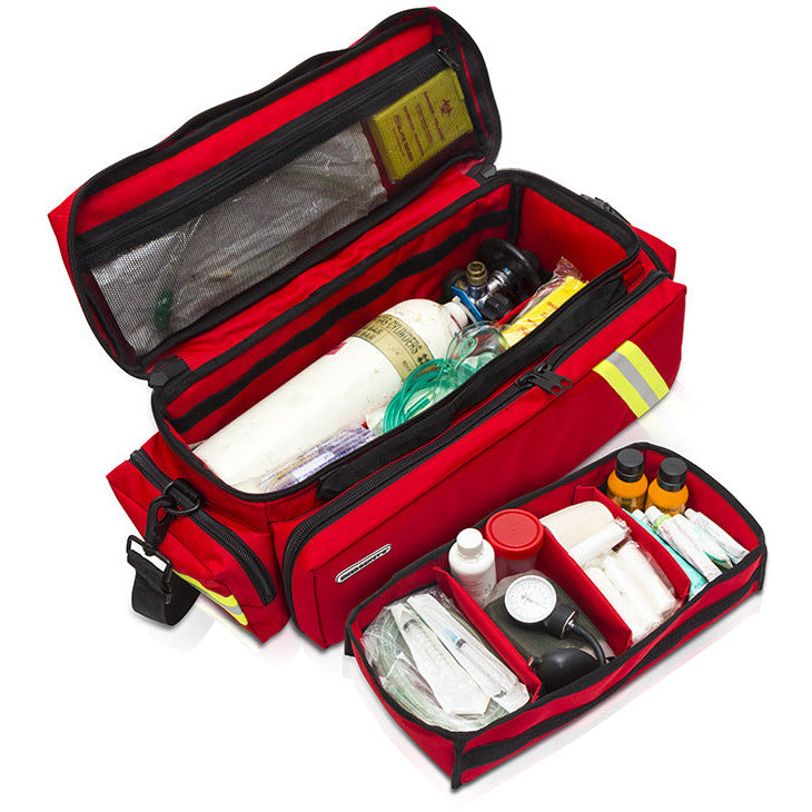 Elite Oxygen Therapy Emergency Bag - Red