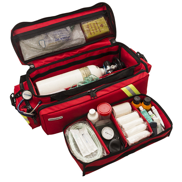 Elite Oxygen Therapy Emergency Bag - Red