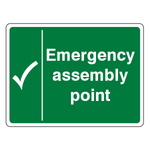 Emergency Assembly Point Sign (Tick)