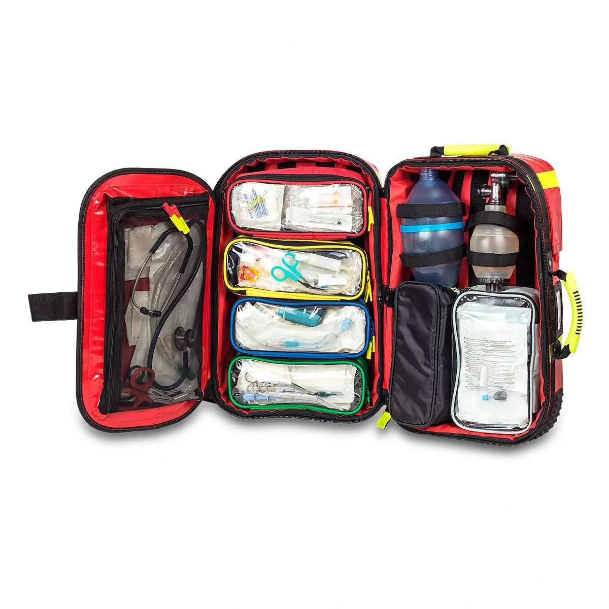 Emergency Bag for Advanced Life Support (ALS) - Red Tarpaulin