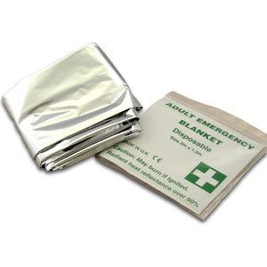 Emergency Foil Space Blanket - 204 x 140cm - Medium