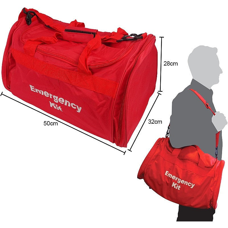 Emergency Trauma Kit in Red Emergency Bag - Professional- BAG ONLY