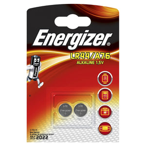 Energizer LR44/A76 - Alkaline 1.5V - Pack of 2 cells