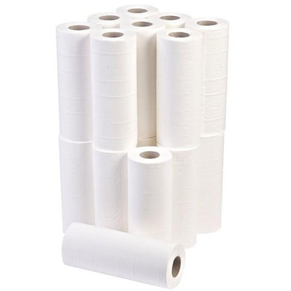 Essentials White Couch Roll 10" - 2ply - 40m x 250mm - Case of 18