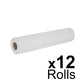 Essentials White Couch Roll 20" - 2ply - 40m x 500mm - Case of 12