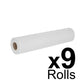 Essentials White Couch Roll 20" - 2ply - 40m x 500mm - Case of 9