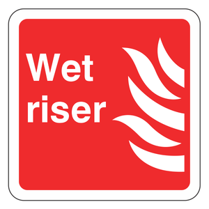 Wet Riser Sign