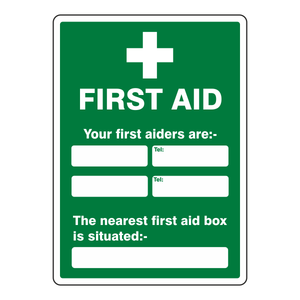 Your First Aiders Are Sign