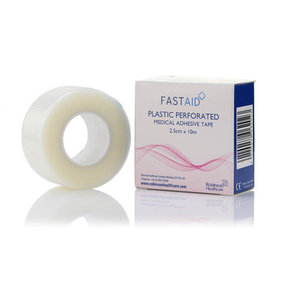 Fast Aid Plastic Perforated Tape - 2.5cm x 10m - SINGLE