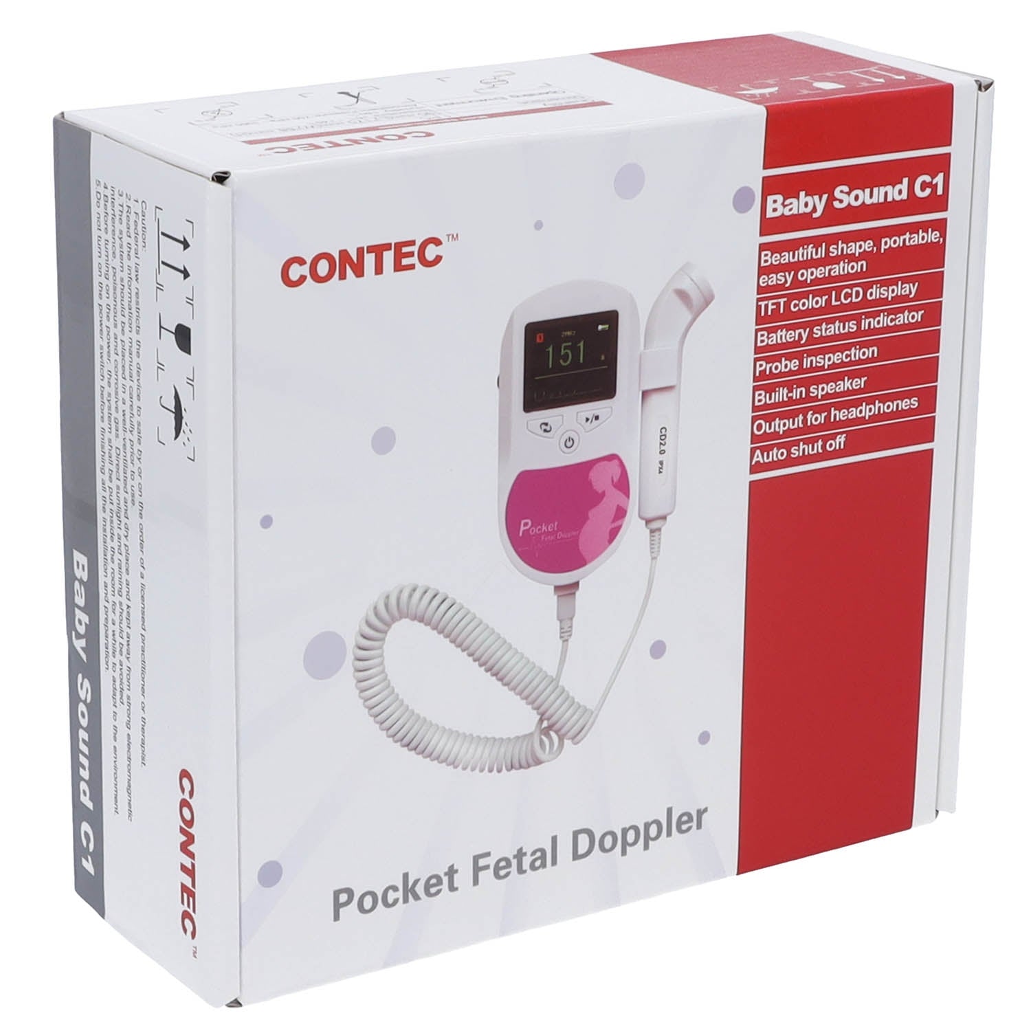 Fetal Doppler (with 2 Mhz Probe) - Contec