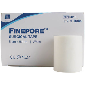 Finepore Microporous Surgical Tape - 5.0cm x 9.1m per 6