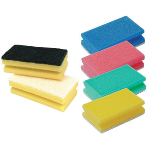 Finger Gripped Sponge Scourer - Pack of 10