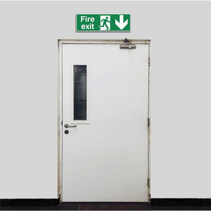 Fire Exit Sign - Arrow Down