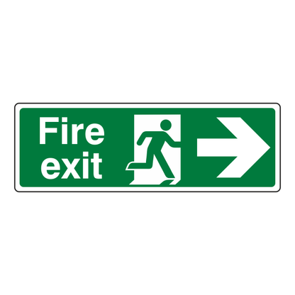 Fire Exit Sign - Arrow Right