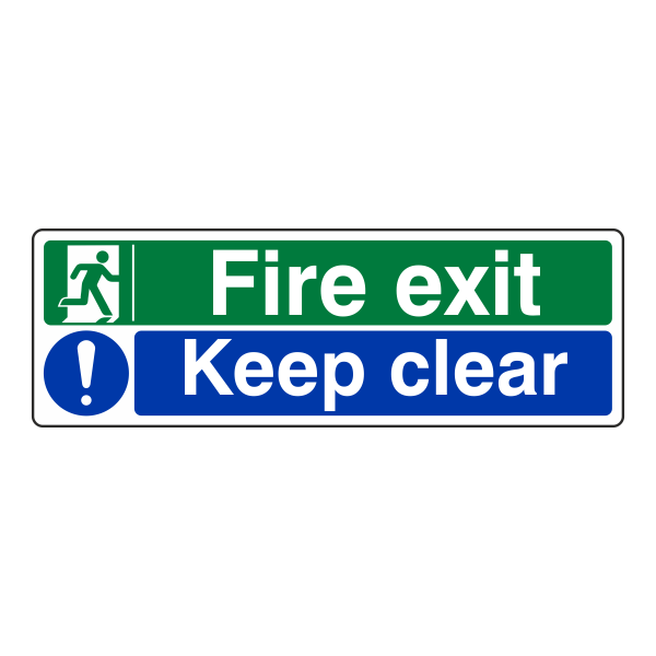 Fire Exit Sign - Keep Clear