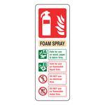 Fire Extinguisher Sign - Foam Spray