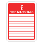 Fire Marshals Sign