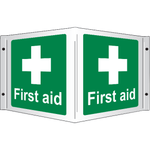 First Aid 3D Projecting Sign, 35x20cm