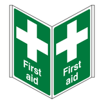 First Aid Projecting Sign - 500x300mm - 3mm Correx