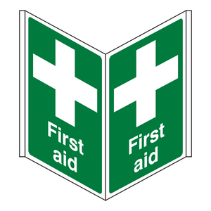 First Aid Projecting Sign - 500x300mm - 3mm Correx