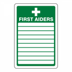 First Aiders Sign